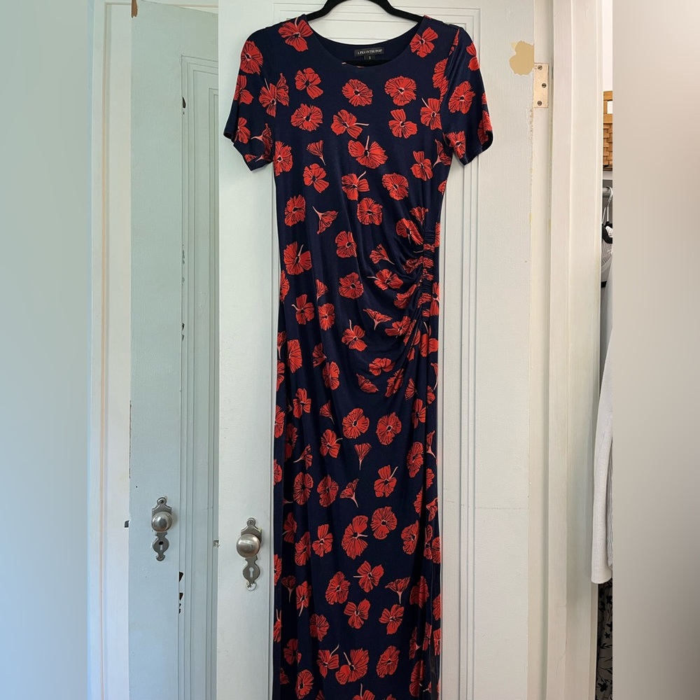 Pea in a Pod Maxi Maternity Dress